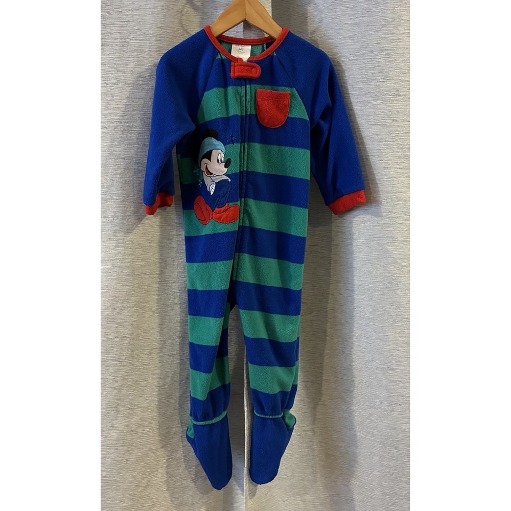Disney Baby Mickey  Mouse Fleece Sleeper‎ size 18-24 Unisex
